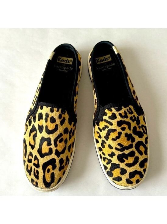 kate spade Shoes - Kate Spade Keds Double Decker Leopard Mule Sneaker 7